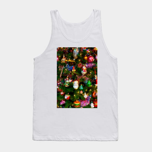 Old Fashion Christma Tree Tank Top by photogarry